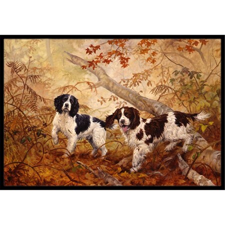 Carolines Treasures Springer Spaniels by Elizabeth Halstead Indoor or Outdoor Mat- 18 x 27 HEH0139MAT